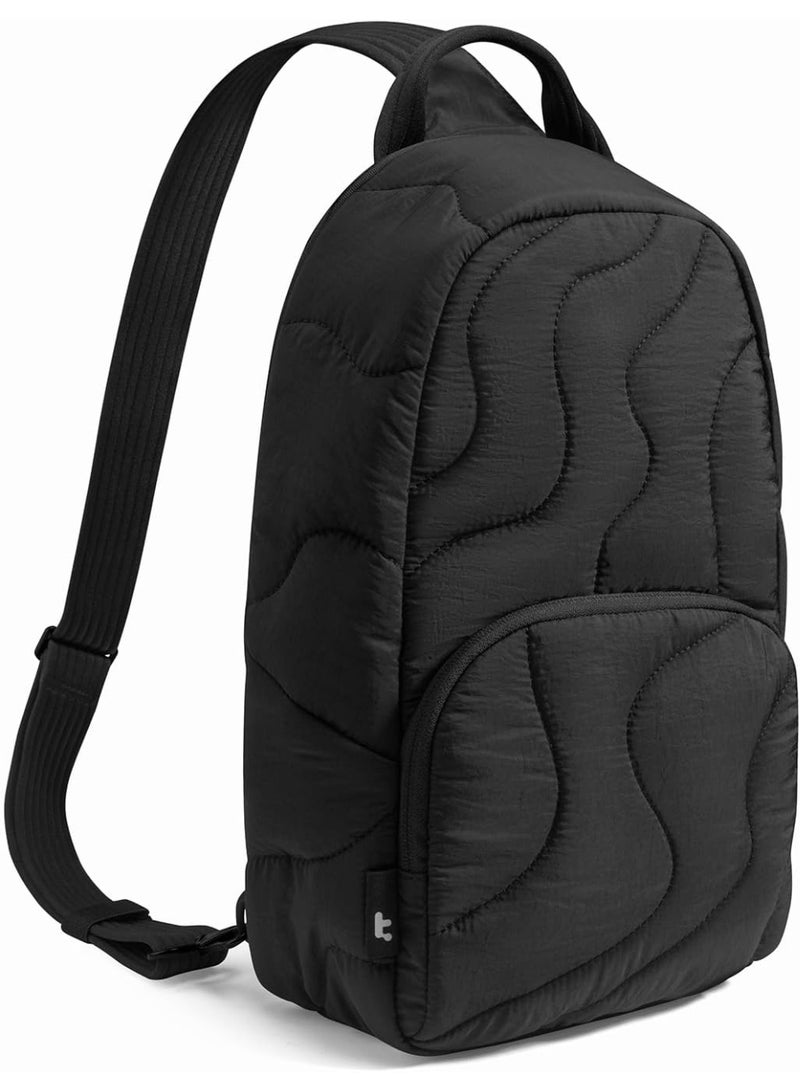 Tomtoc Terra-T36 Light Sling Backpack 10L – Quilted Puffy Crossbody Travel Daypack, Fits 11-Inch iPad Pro (2024–2025) & iPad Air (2024), Lightweight Unisex Chest Bag - Image 1